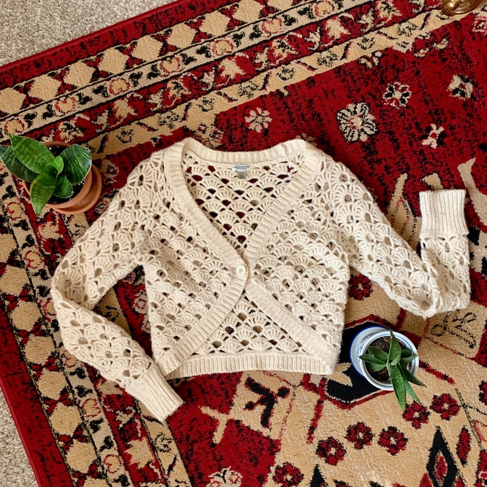 American Eagle Crotchet Crop